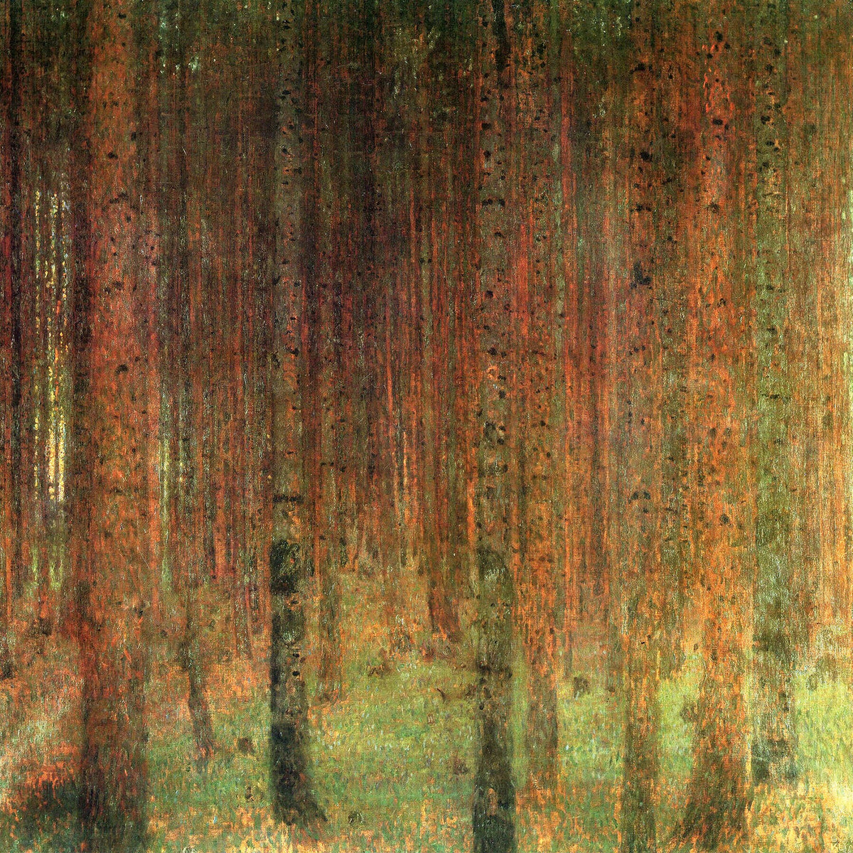 🌲 Kiefernwald II – Gustav Klimt (um 1901)