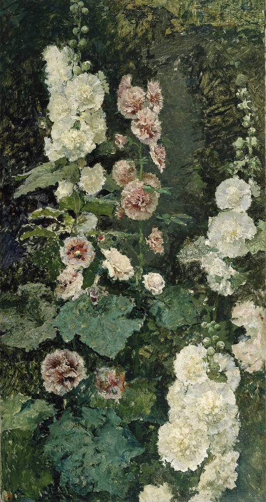 Roses trémières - Mariano Fortuny Marsal