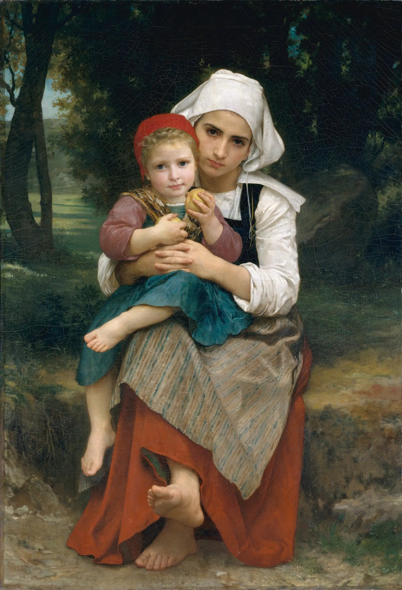 Bretonischer Bruder und Schwester - Bouguereau