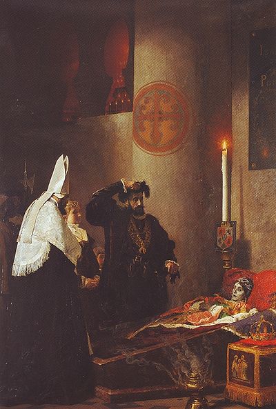 François de Borgia devant le cercueil d'Isabelle de Portugal - Jean-Paul Laurens