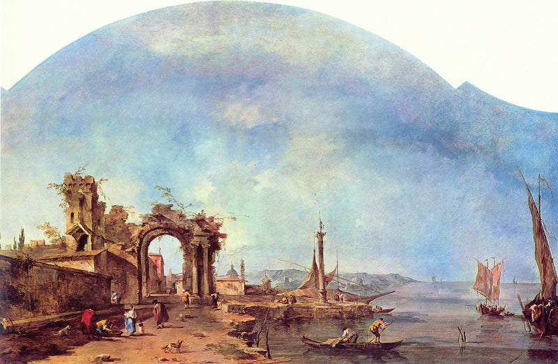 Fantastische Landschaft - Francesco Guardi