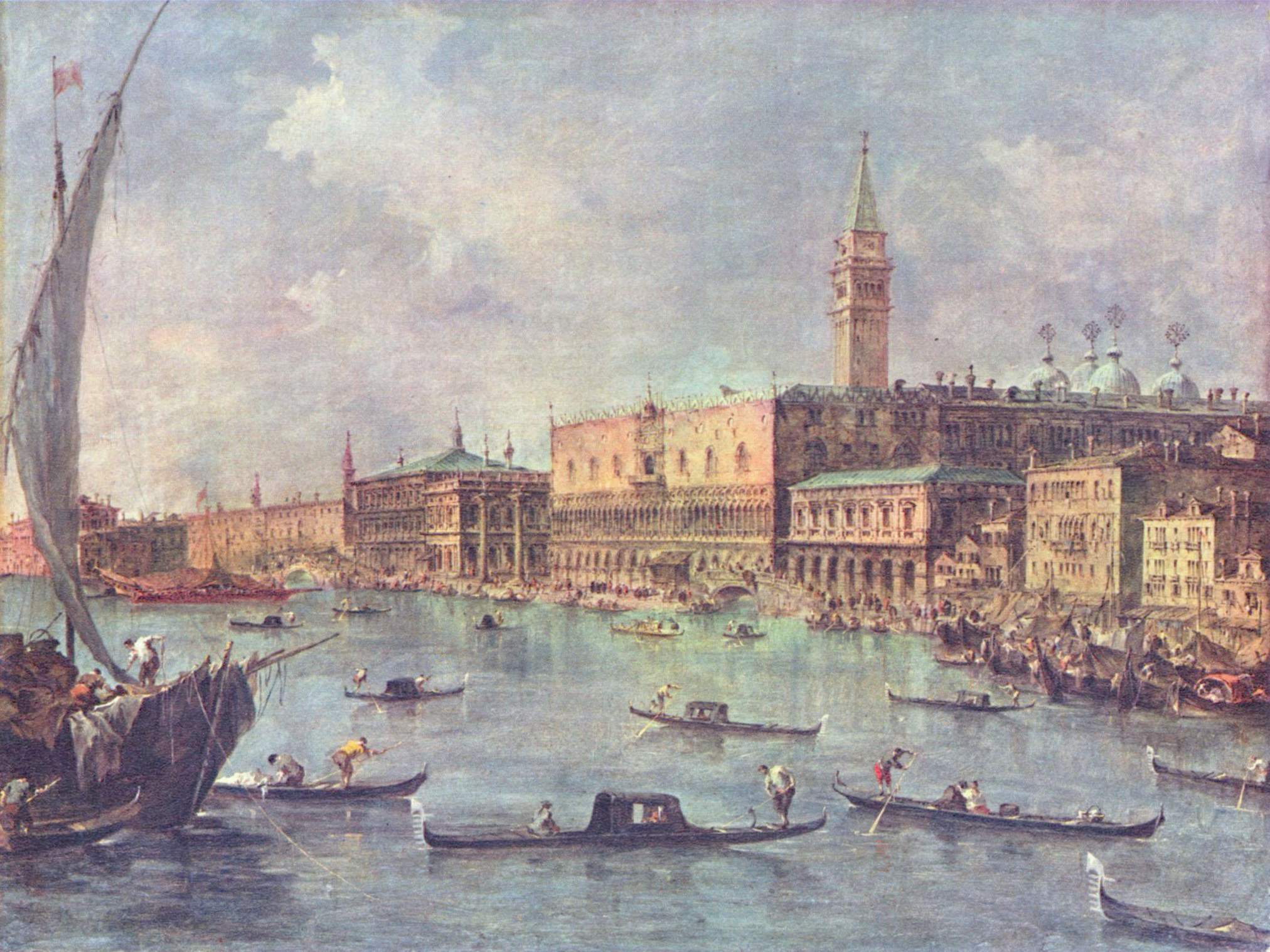 Venise: le Palais des Doges et le Molo - Francesco Guardi - Alpha Reproduction