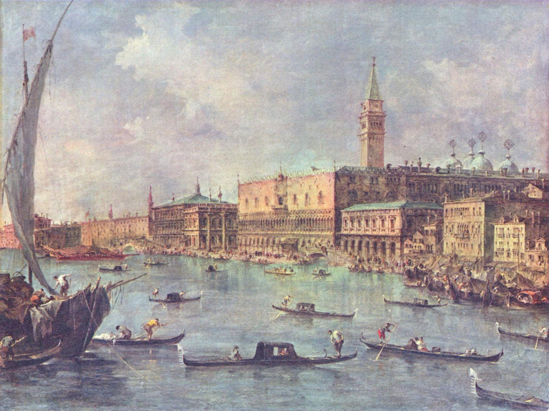 Venedig: Der Dogenpalast und der Molo - Francesco Guardi