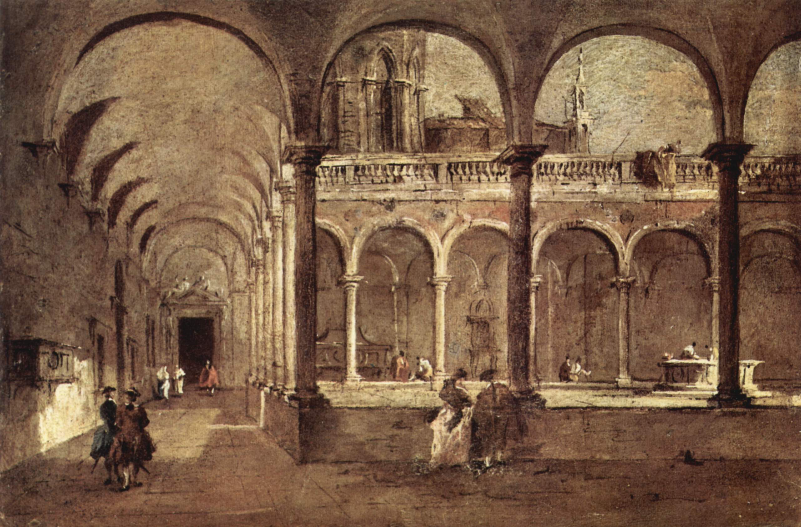 Cloître à Venise - Francesco Guardi - Alpha Reproduction