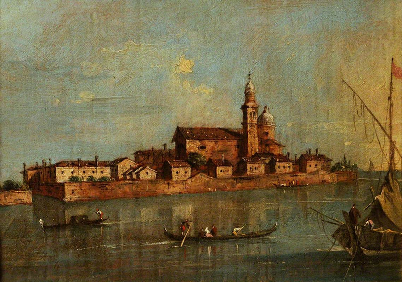 Blick auf die Insel San Andrea della Certosa, Venedig - Francesco Guardi