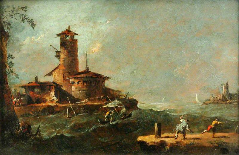 Une île dans le lagon - Francesco Guardi - Alpha Reproduction