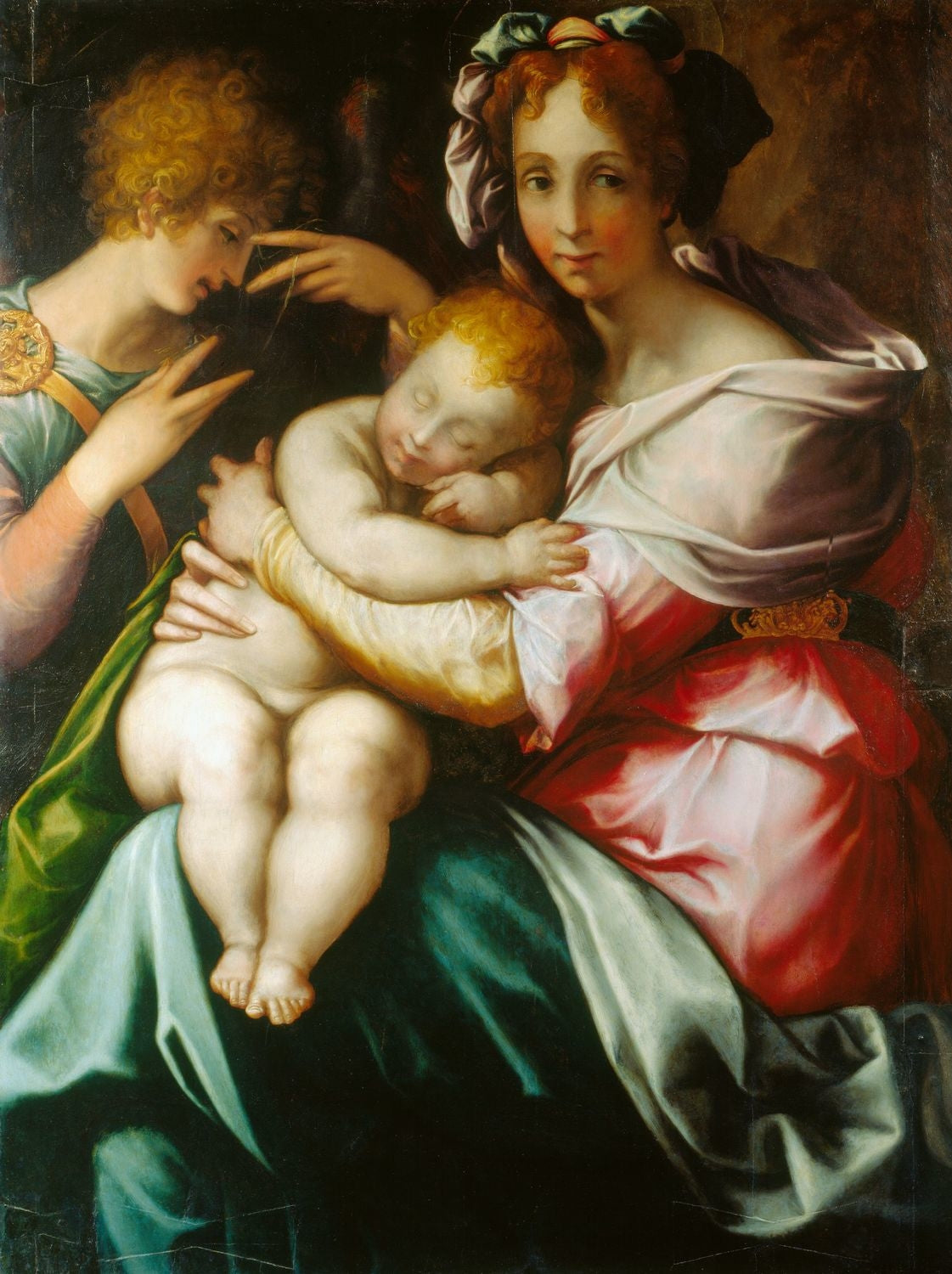 La Vierge à l’Enfant avec un ange - Francesco Salviati - Alpha Reproduction