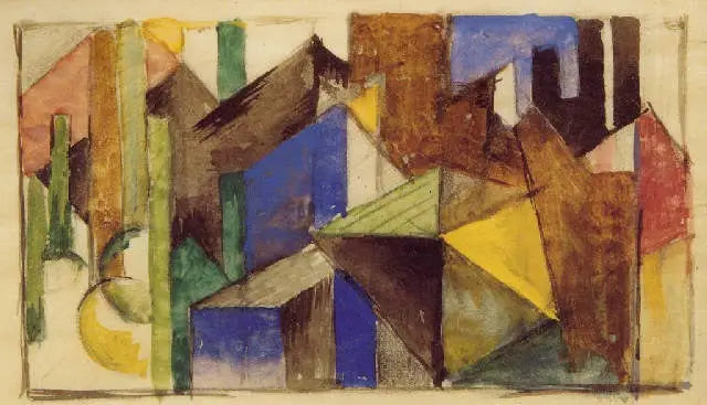 Abstrakte Komposition - Franz Marc