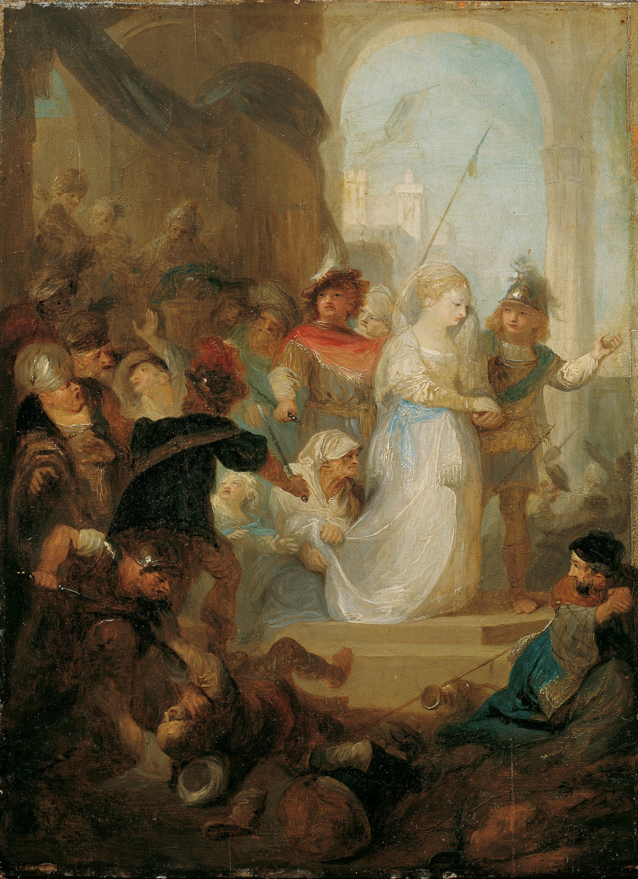 Esther et Hatach - Franz Anton Maulbertsch image 1 copie de tableau peinte à la main