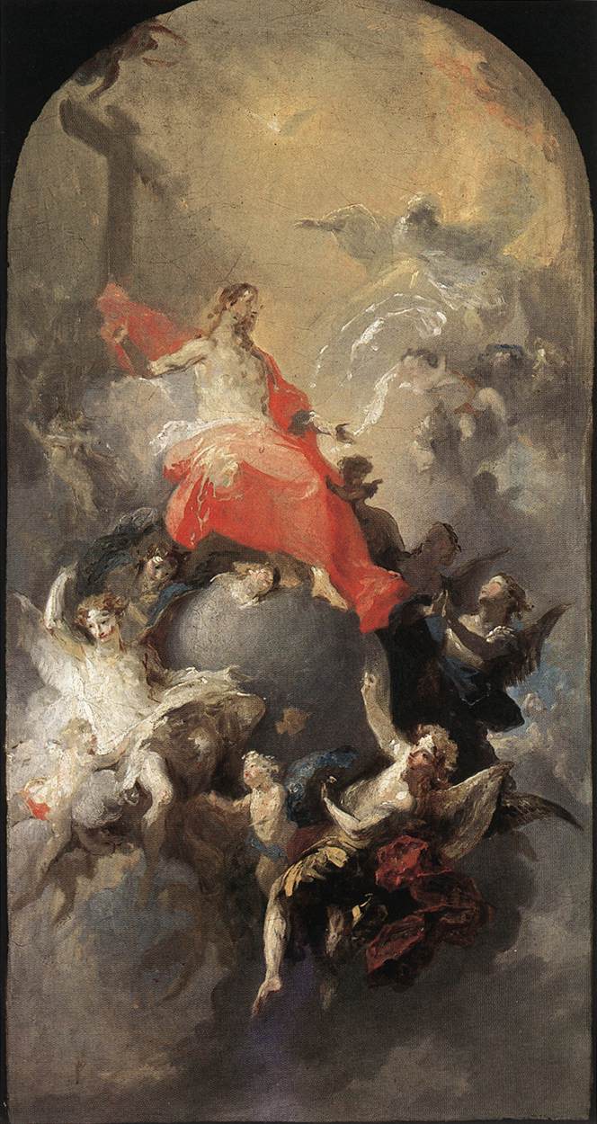 La Sainte Trinité - Franz Anton Maulbertsch image 1 tableau peint à l’huile sur toile