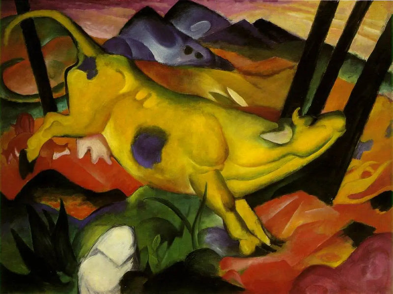 Die gelbe Kuh - Franz Marc