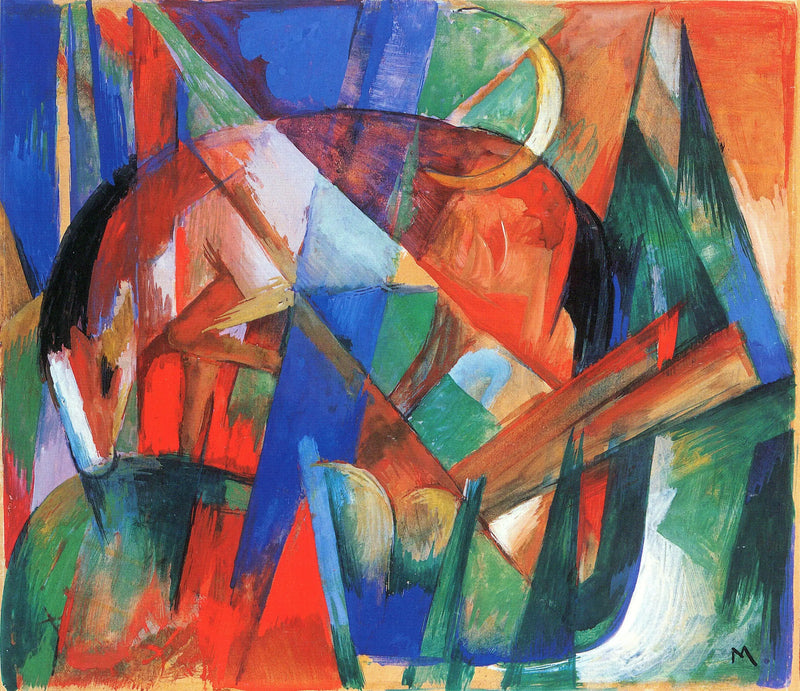 Mythisches Wesen II (Pferd) - Franz Marc