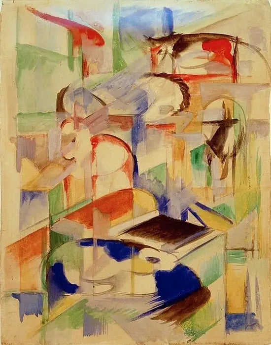 Komposition mit Tieren - Franz Marc