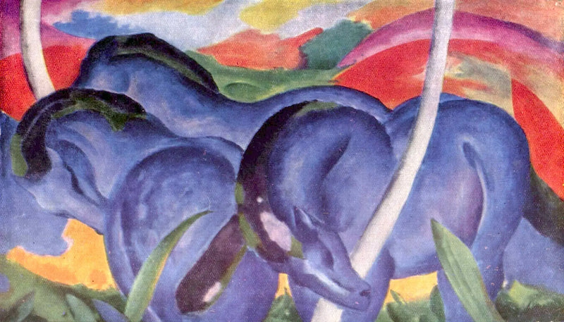 Die großen blauen Pferde - Franz Marc