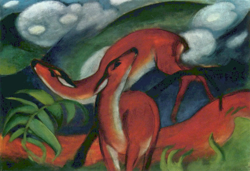 Roter Hirsch II - Franz Marc