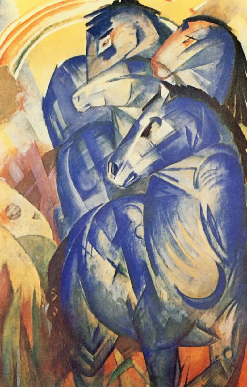 Der Turm der blauen Pferde - Franz Marc
