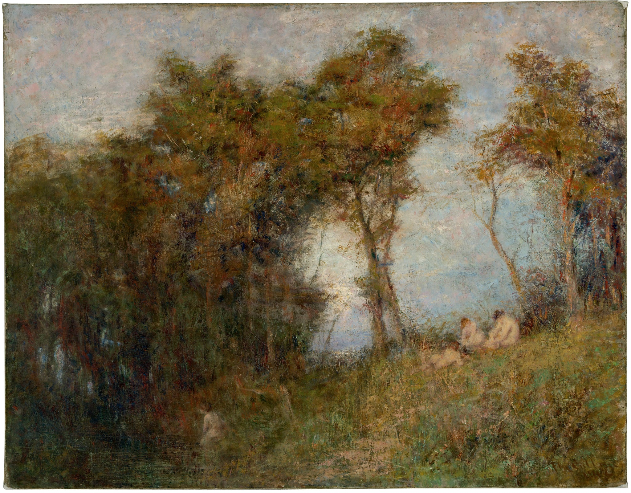 Frederick McCubbin, Summer evening, 1908, huile sur carton préparé, National Gallery of Victoria