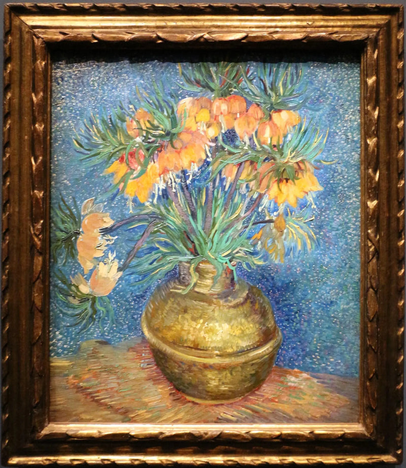 Kaiserkrone-Fritillaren in einer Kupfervase - Vincent van Gogh