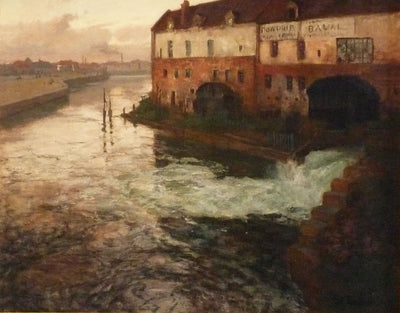 Alte Fabrik an der Somme (Abend) - Thaulow Fries