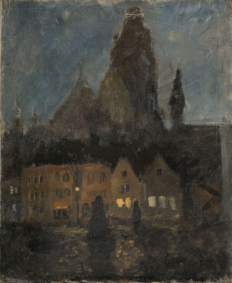 Abend in Dieppe - Frits Thaulow