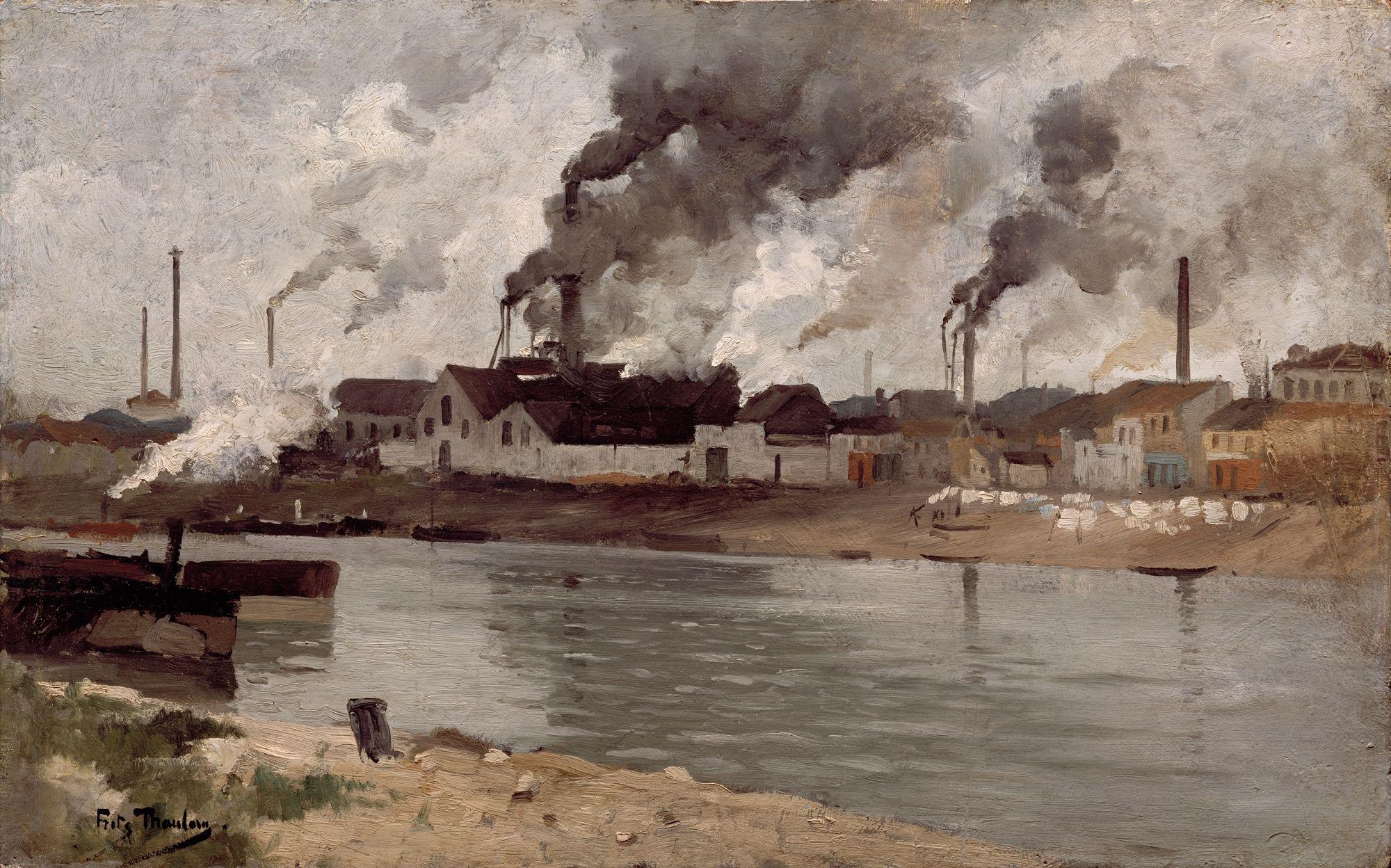Fabriken in Ivry - Frits Thaulow
