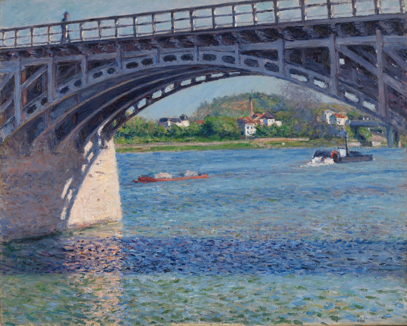 Die Brücke von Argenteuil und die Seine - Gustave Caillebotte