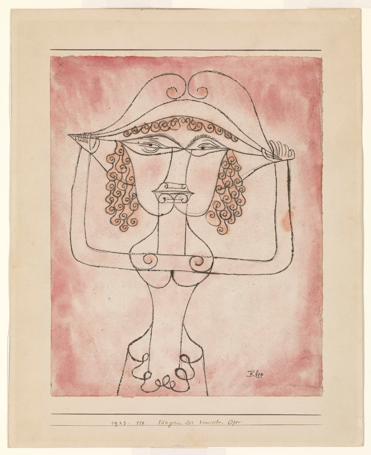 Chanteuse de l'Opéra comique - Paul Klee