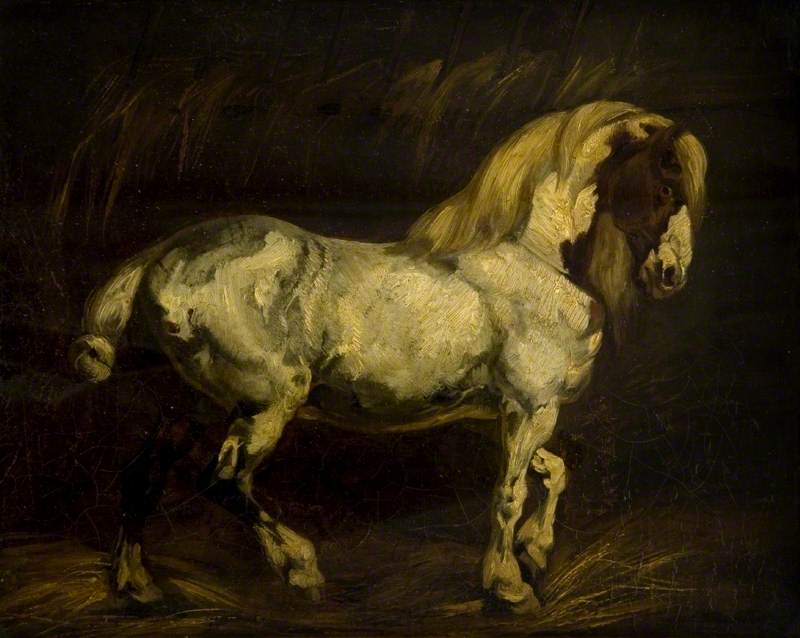 Reproduction du tableau « L'étalon - Théodore Géricault » par Alpha Reproduction en peinture à l’huile