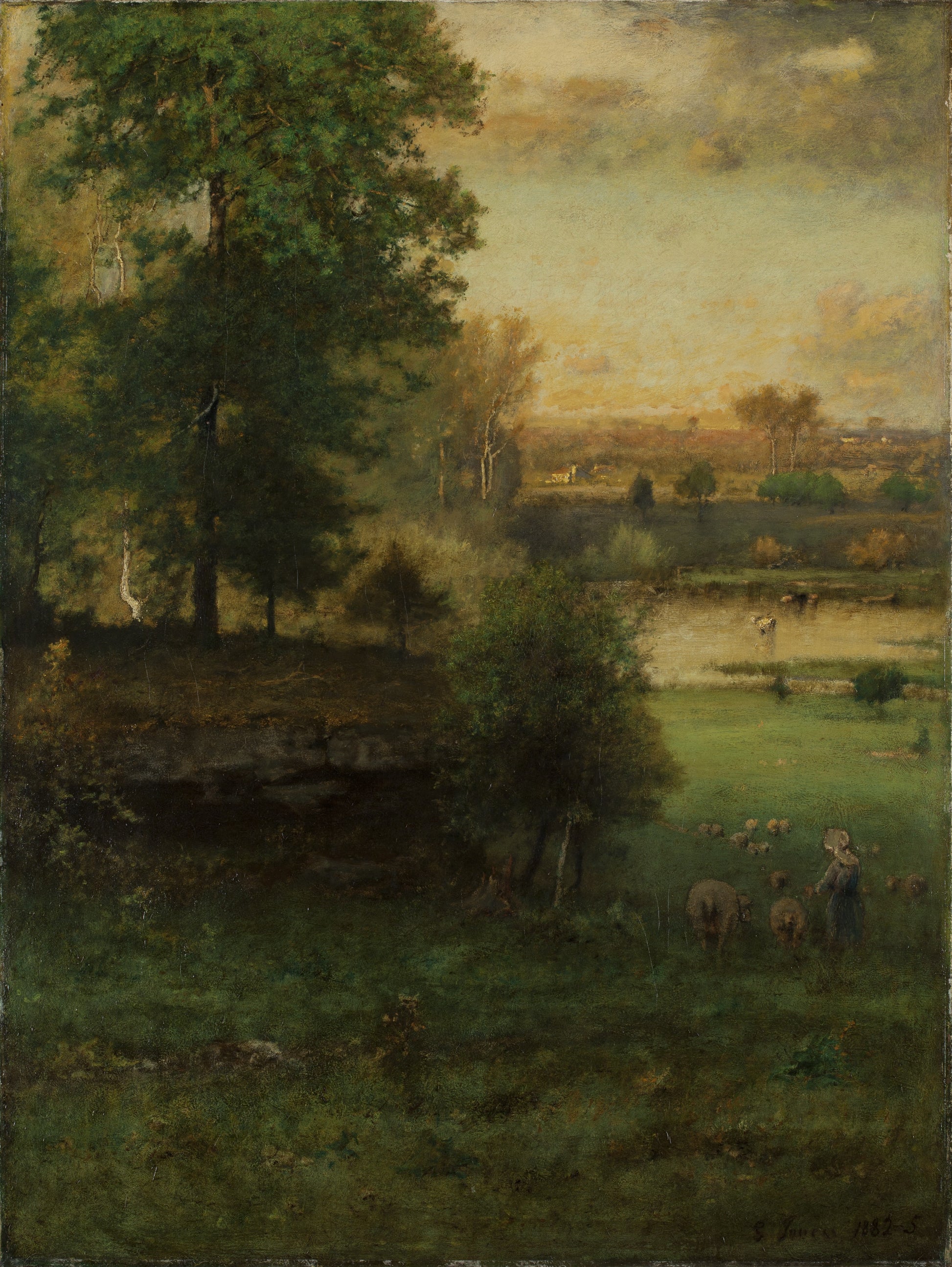 Scène à Durham, une idylle - George Inness