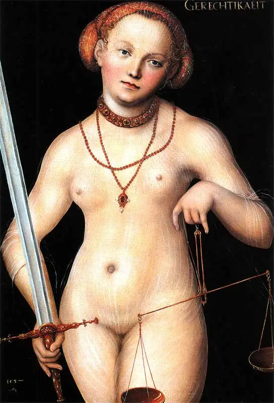Gerechtigkeit - Lucas Cranach der Ältere
