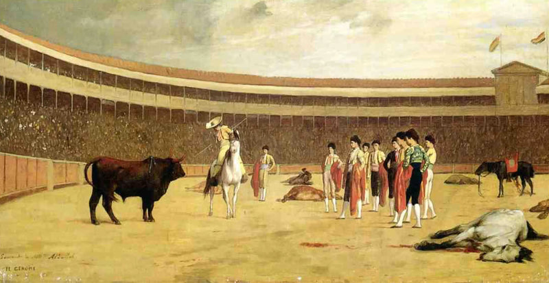 Stier und Picador - Jean-Léon Gérôme