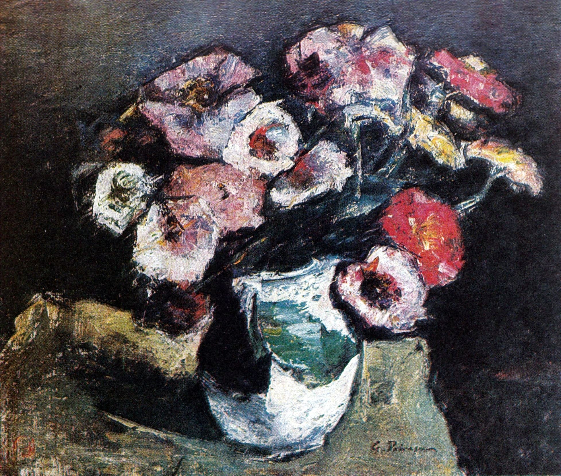 Anémones, Gheorghe Petrașcu, 1989, peinture à l’huile