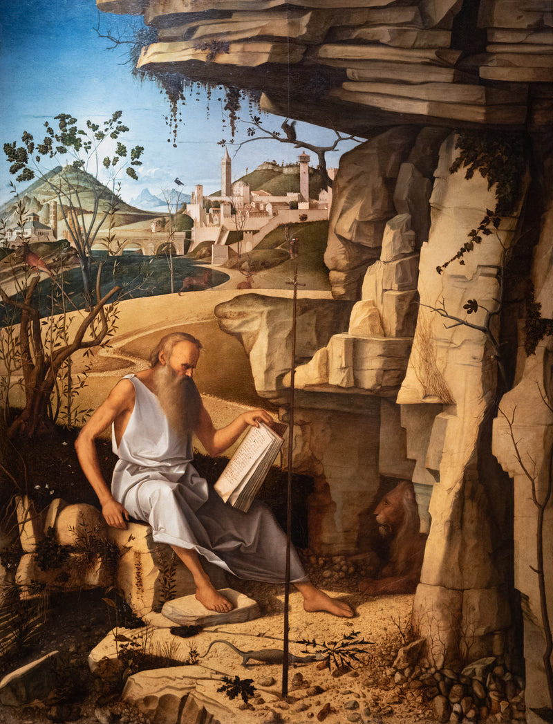 Heiliger Hieronymus im Wüstensand - Giovanni Bellini