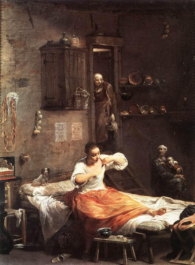 La Femme à la puce - Giuseppe Maria Crespi