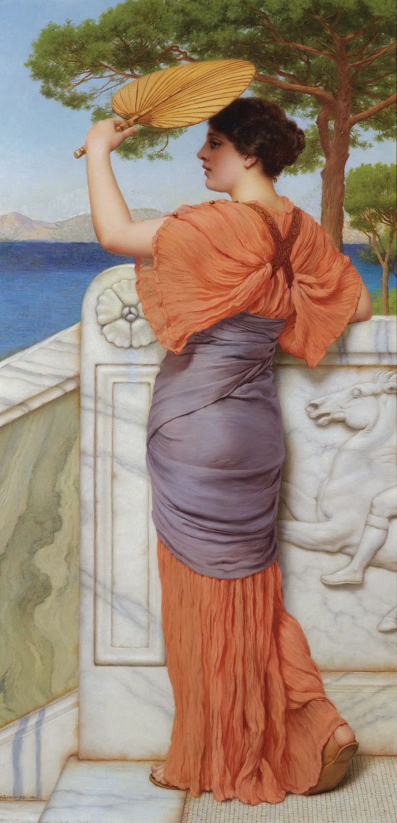Auf dem Balkon - John William Godward