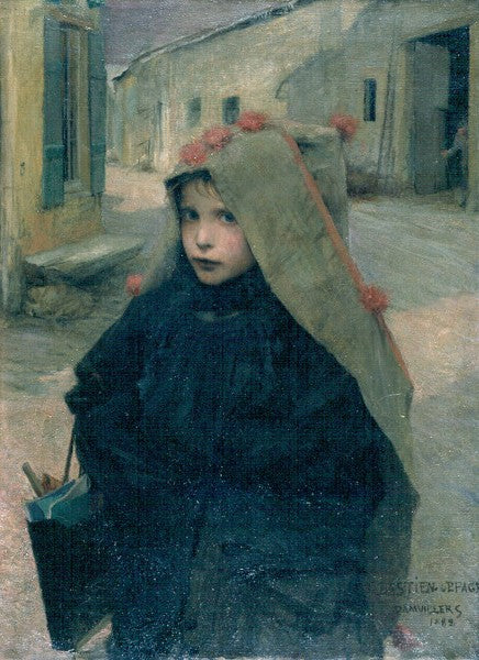 Petite fille allant à l'école - Jules Bastien-Lepage