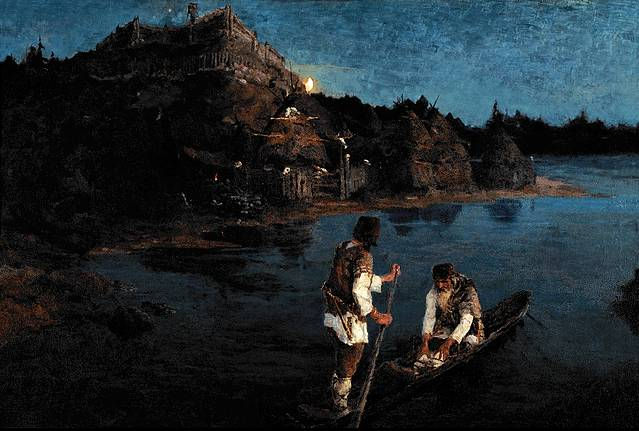 Messager. Le clan s'est révolté contre l'autre clan. - Nicolas Roerich