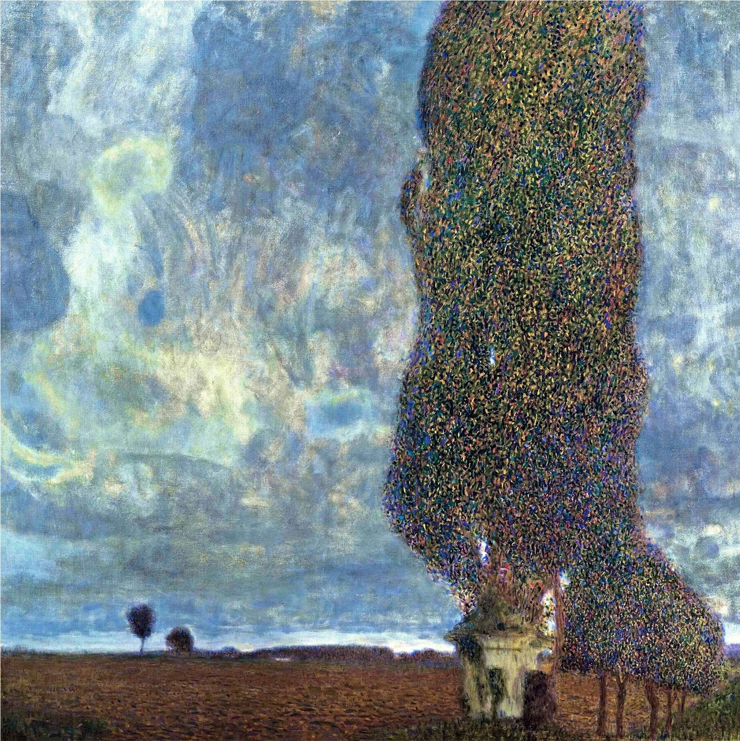 🌳 Große Pappeln II (Herannahendes Gewitter) – Gustav Klimt (um 1903)