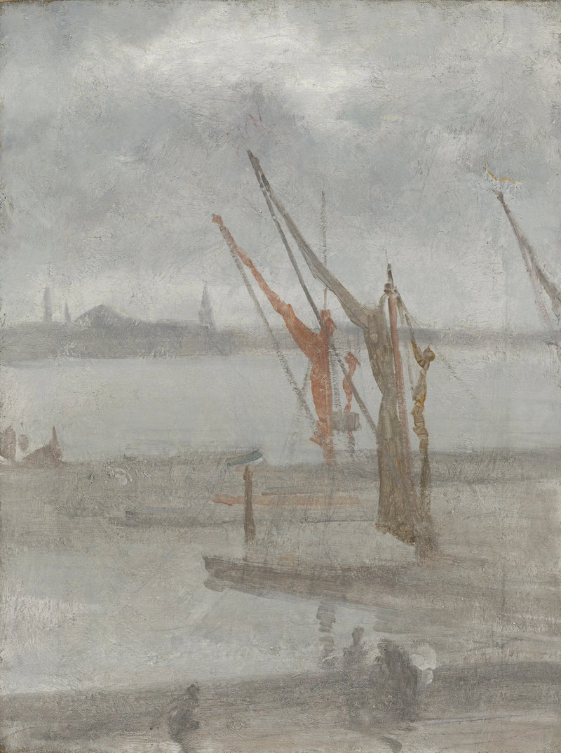 Grau und Silber: Chelsea Wharf - James Abbott McNeill Whistler