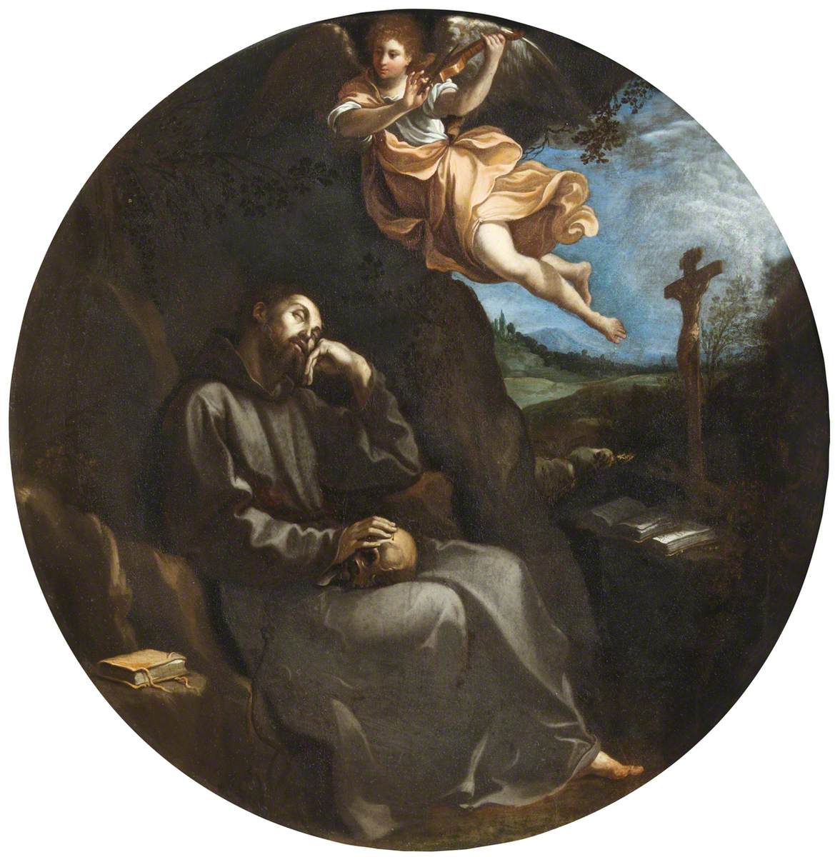 Engel, der bei Saint François erscheint - Guido Reni