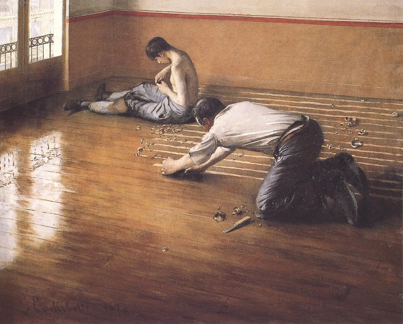 Die Parkettschleifer - Gustave Caillebotte