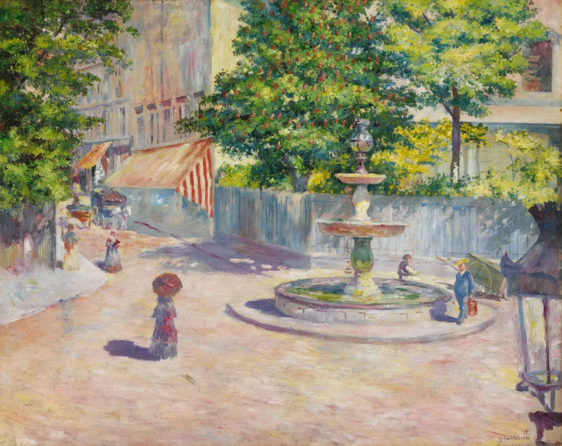 Der Platz Saint-Augustin - Gustave Caillebotte