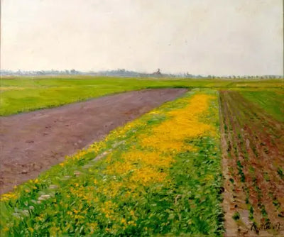 Reproduction du tableau « La plaine de Gennevilliers - Gustave Caillebotte » par Alpha Reproduction en peinture à l’huile