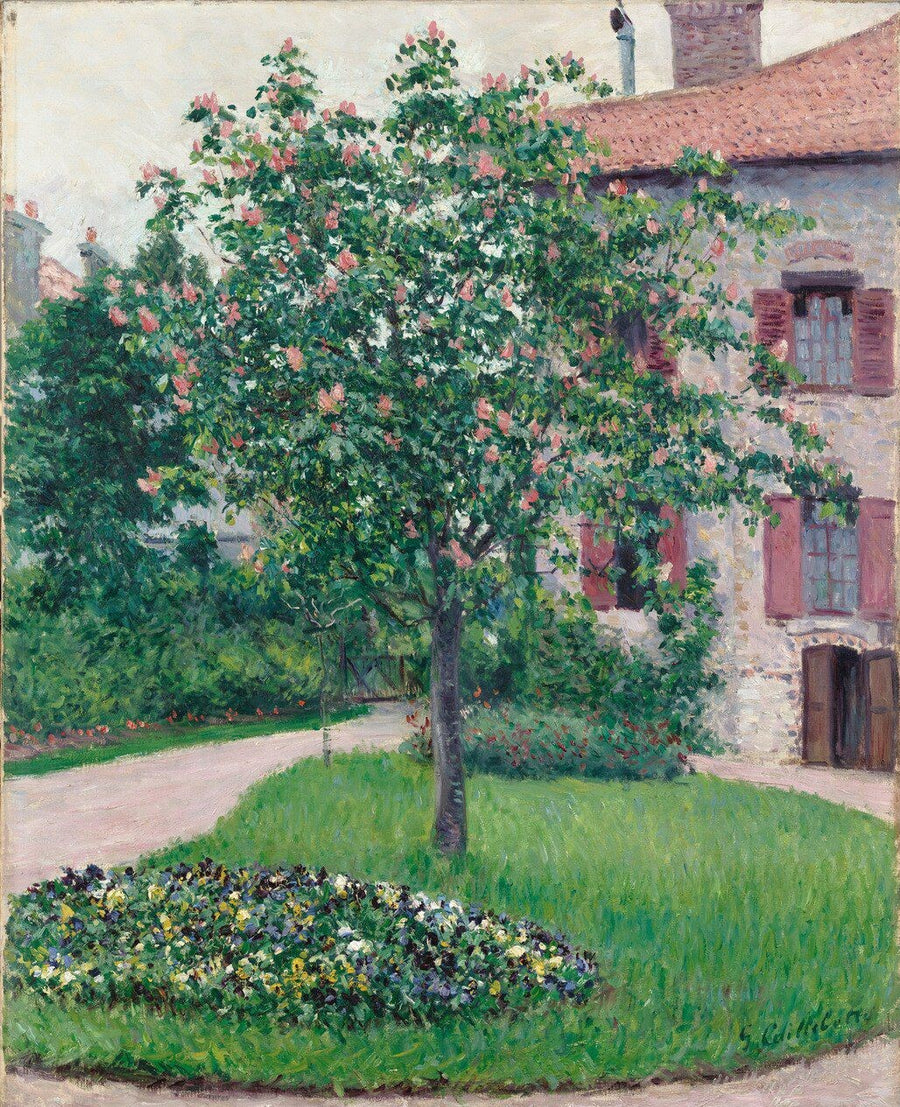 Le pommier fleuri (arbre en fleurs) – Gustave Caillebotte