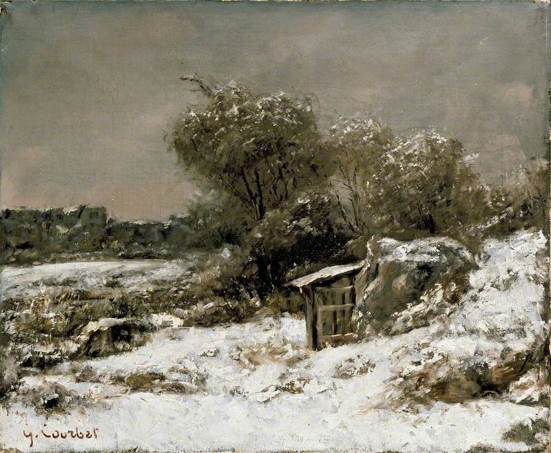 Winterlandschaft - Gustave Courbet