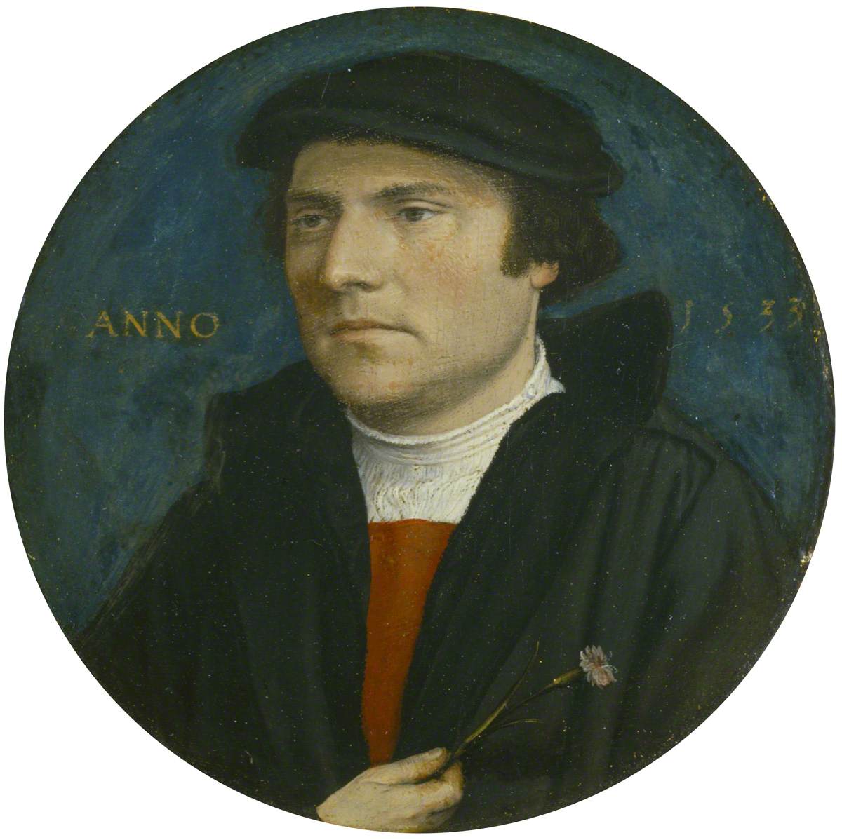 Ein junger Mann mit einem Pink - Hans Holbein der Jüngere