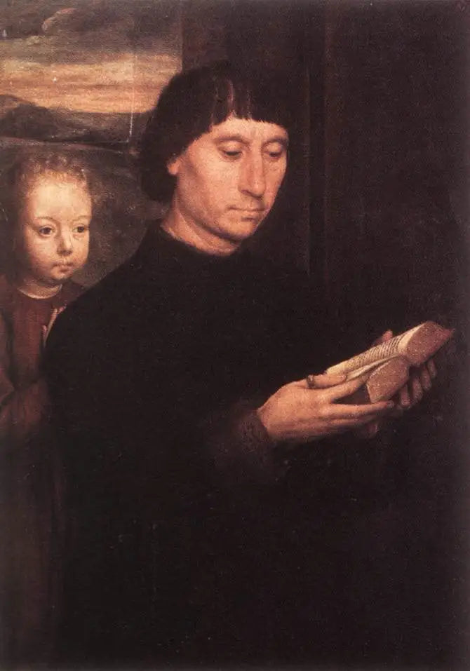 Porträt eines männlichen Spenders - Hans Memling