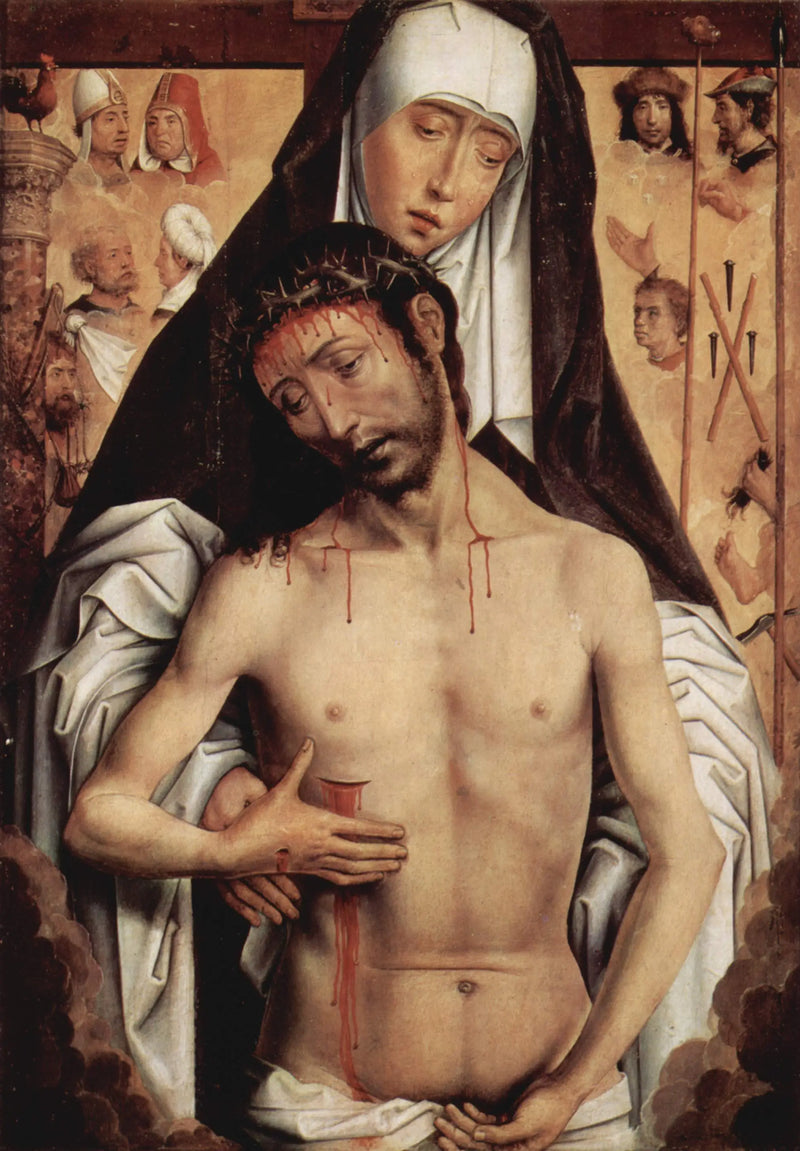 Die Jungfrau zeigt den Schmerzhaften Mann - Hans Memling