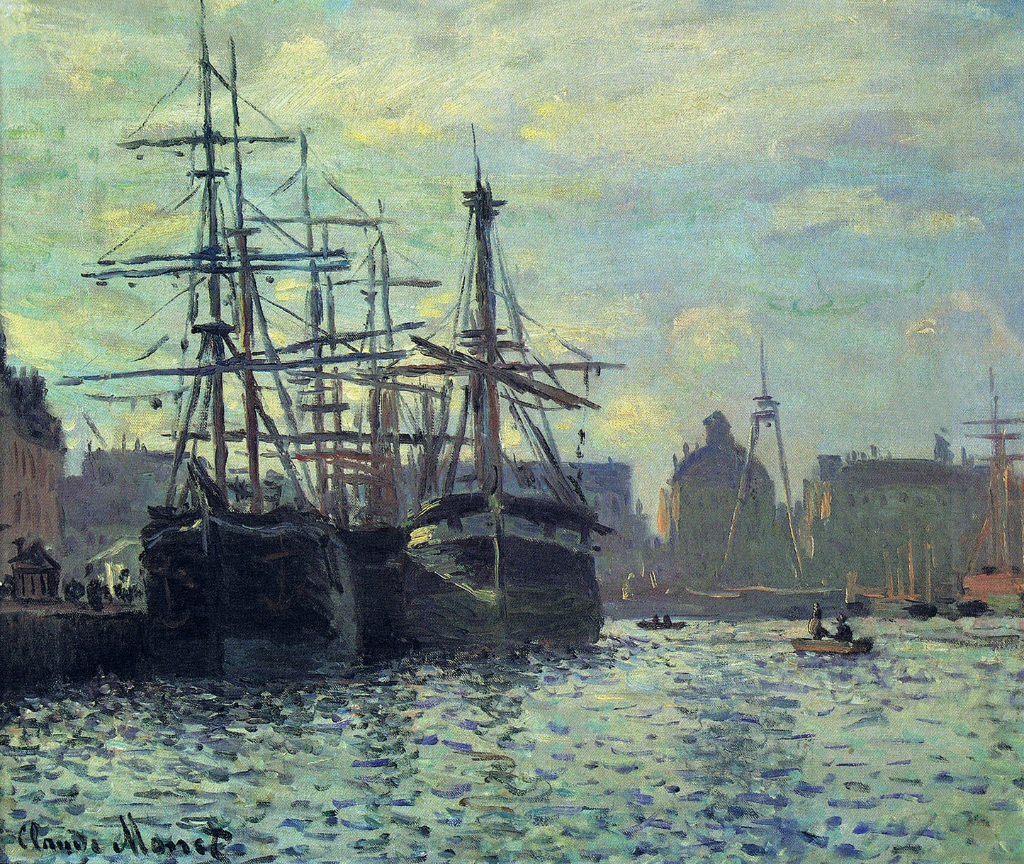 🎨 Das Bassin du Commerce, Le Havre – Claude Monet (1874)