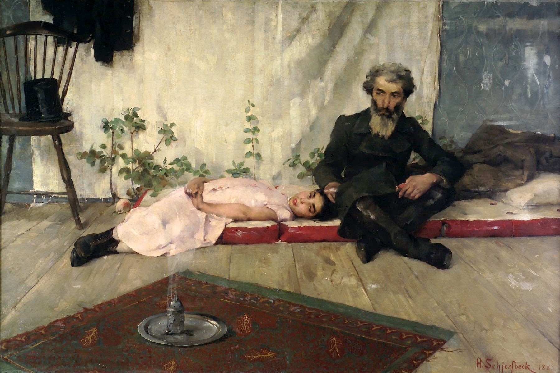 Fête juive (Feast of Tabernacles) - Helene Schjerfbeck